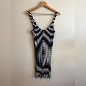 Cotton On Navy and White Striped Dresd